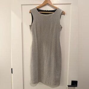 Ann Taylor Factory Black and White Midi Dress